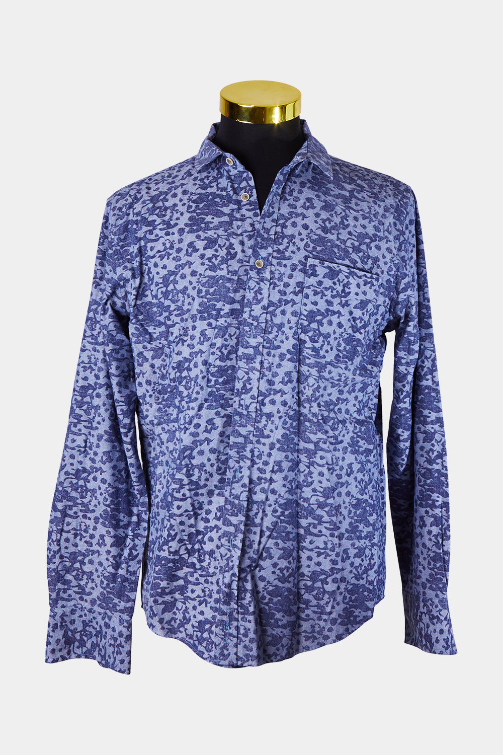 Ben Sherman Blue Print Button Down Shirt