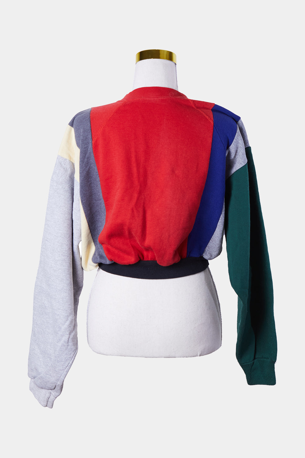 Golf Coast Grey and Multicolour Cropped Sweater