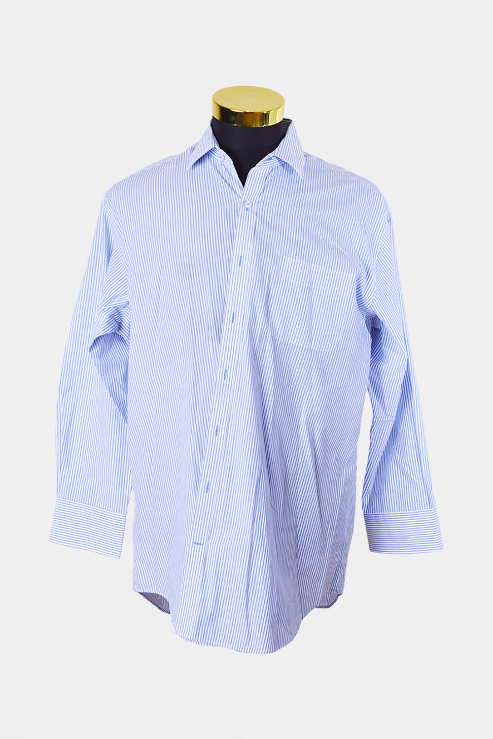 Van Heusen Blue Striped Relaxed Fit Button Down Shirt