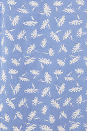 Atmos And Here Blue and White Pattern Midi Skirt
