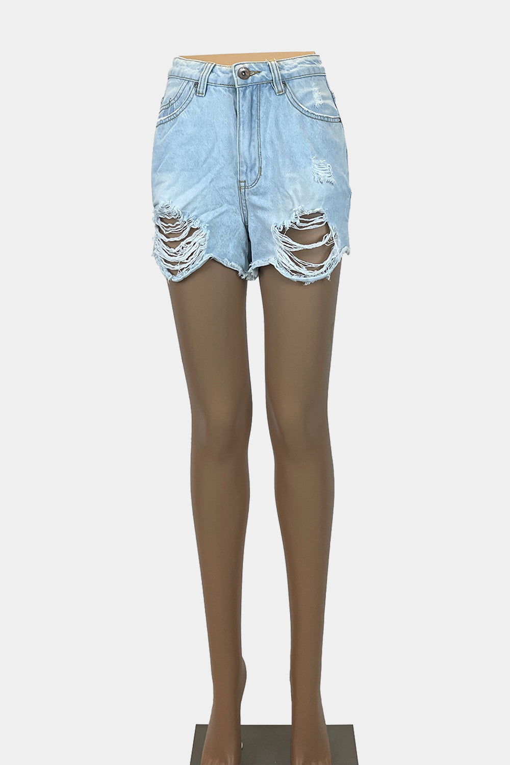 SUPRE Light Blue Denim Shorts