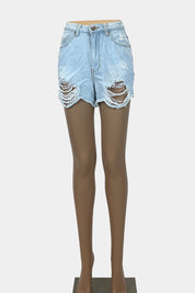 SUPRE Light Blue Denim Shorts