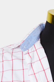 DUCHAMP Red and White Button Down Shirt