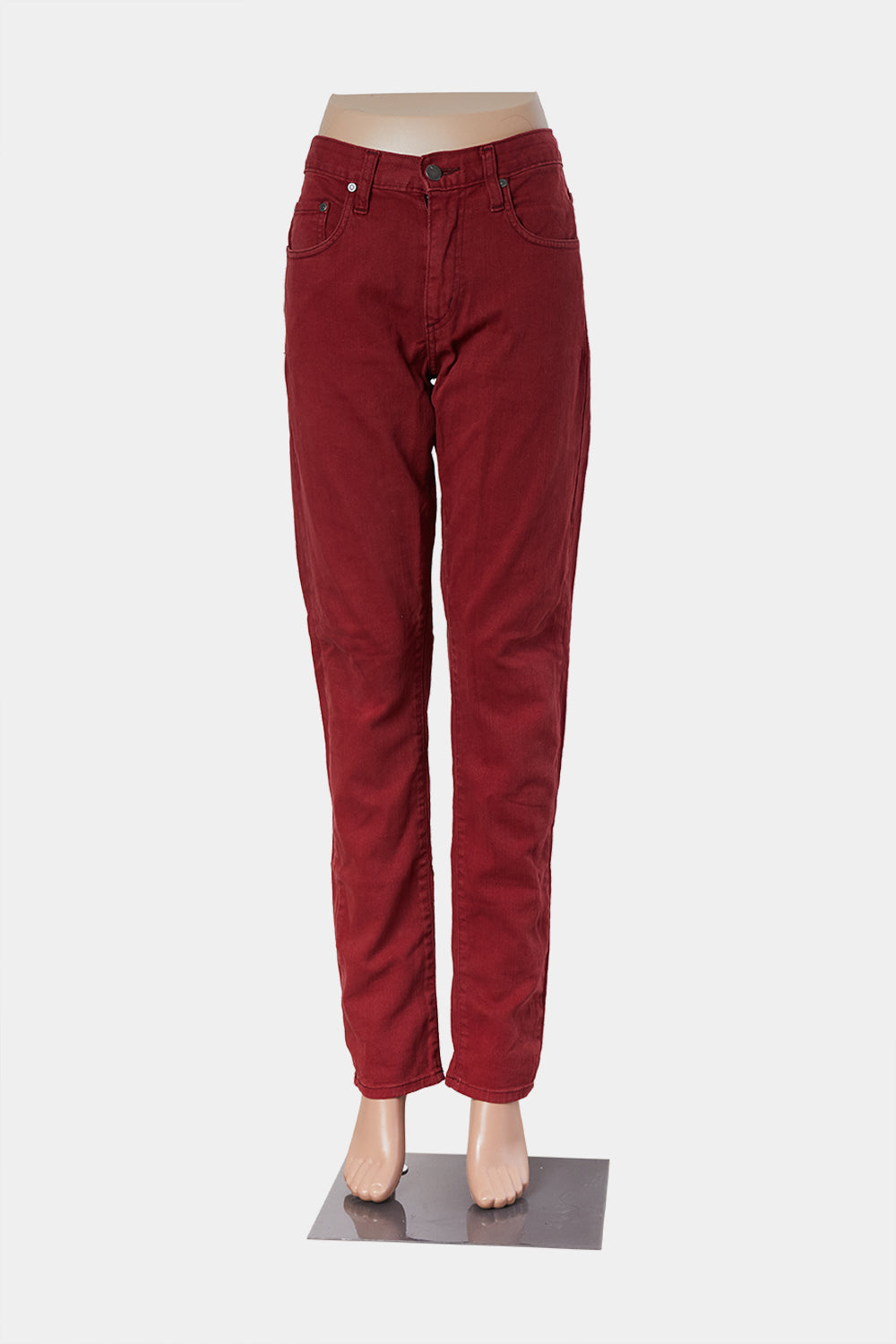 NOBODY Red Skinny Jeans