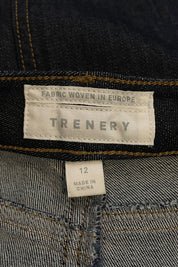 TRENERY Denim Midi Skirt