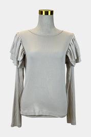 ZARA Cream Long Sleeve