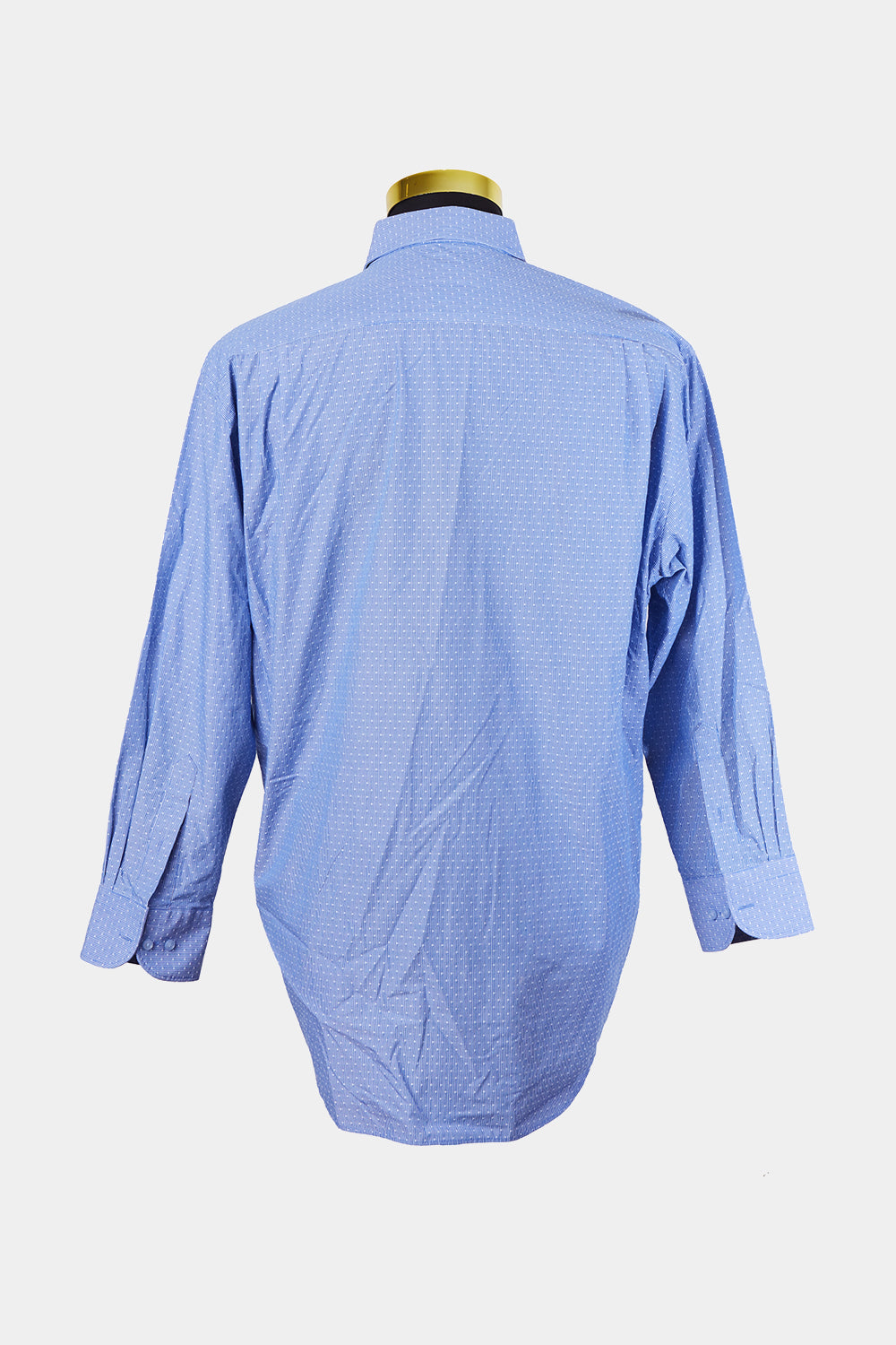 Van Heusen Blue and White Pattern Classic Relaxed Fit Button Down Shirt