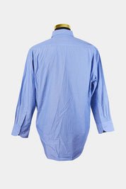 Van Heusen Blue and White Pattern Classic Relaxed Fit Button Down Shirt
