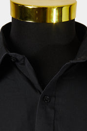 Van Heusen Black Short Sleeve Button Down Shirt