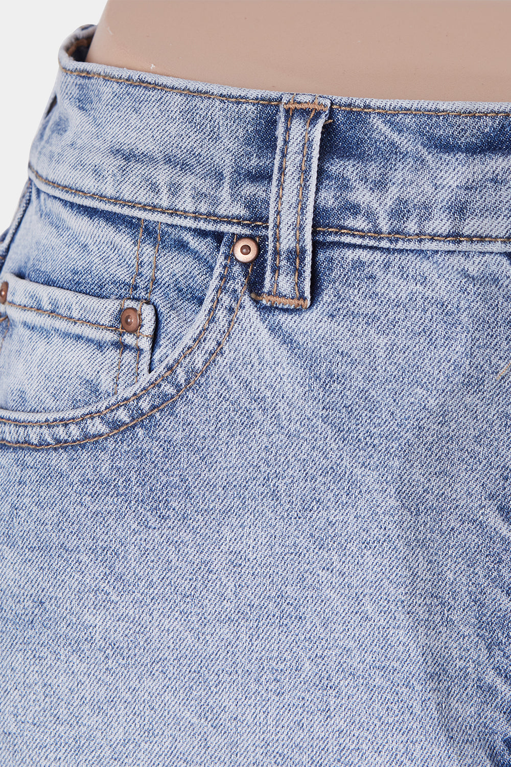 Saba Denim Blue High Waisted Denim Skirt