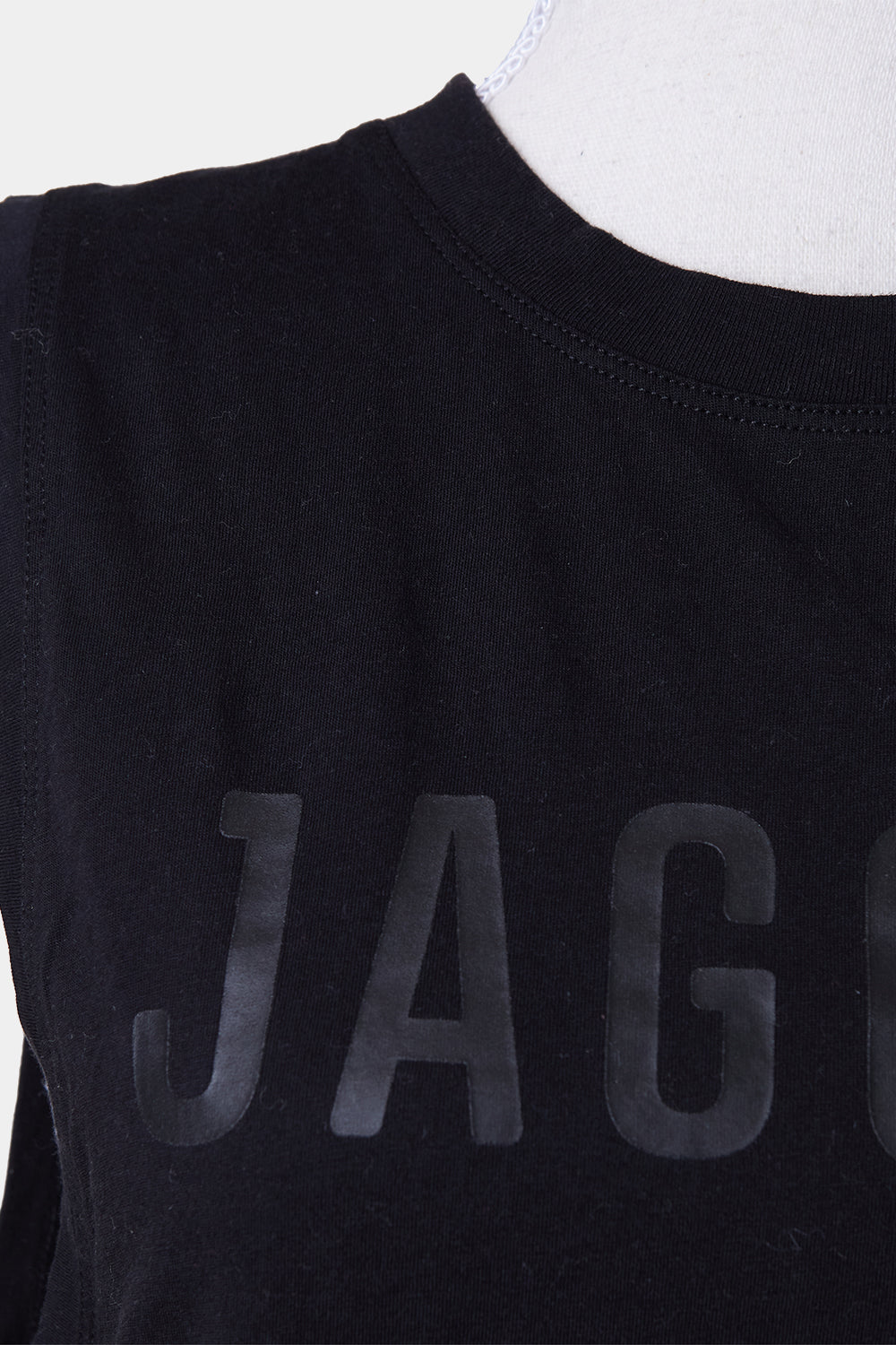 JAGGAD Black Logo Print Sleeveless Tank