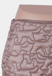 Unreal Fur Beige Quilted Mini Skirt
