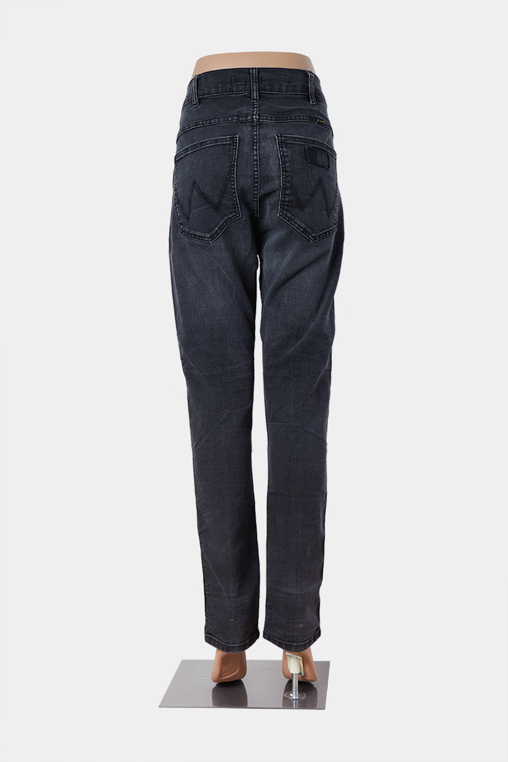 WRANGLER Faded Black Straight Jeans