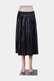 Vera Moda Black Pleated Midi Skirt