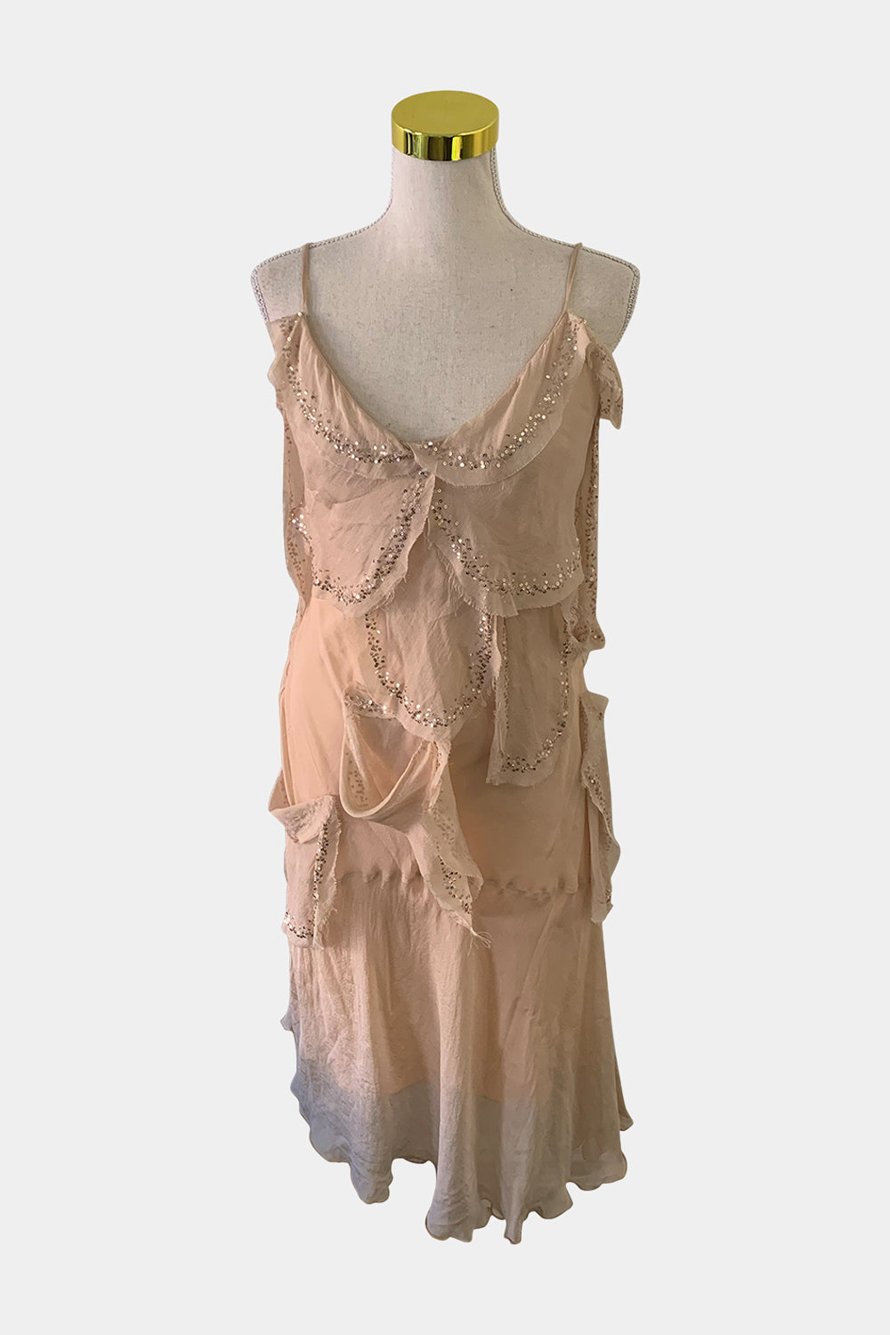 ZHOUK Peach Dress