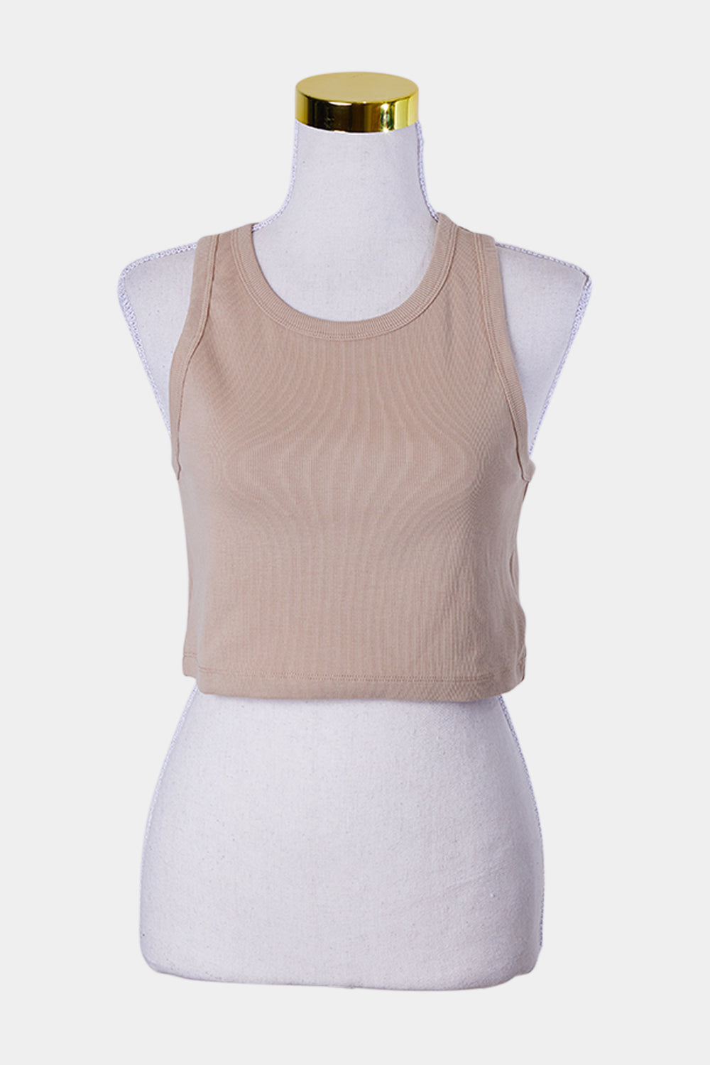 Michael Jordan Tight Fit Crop Singlet Beige