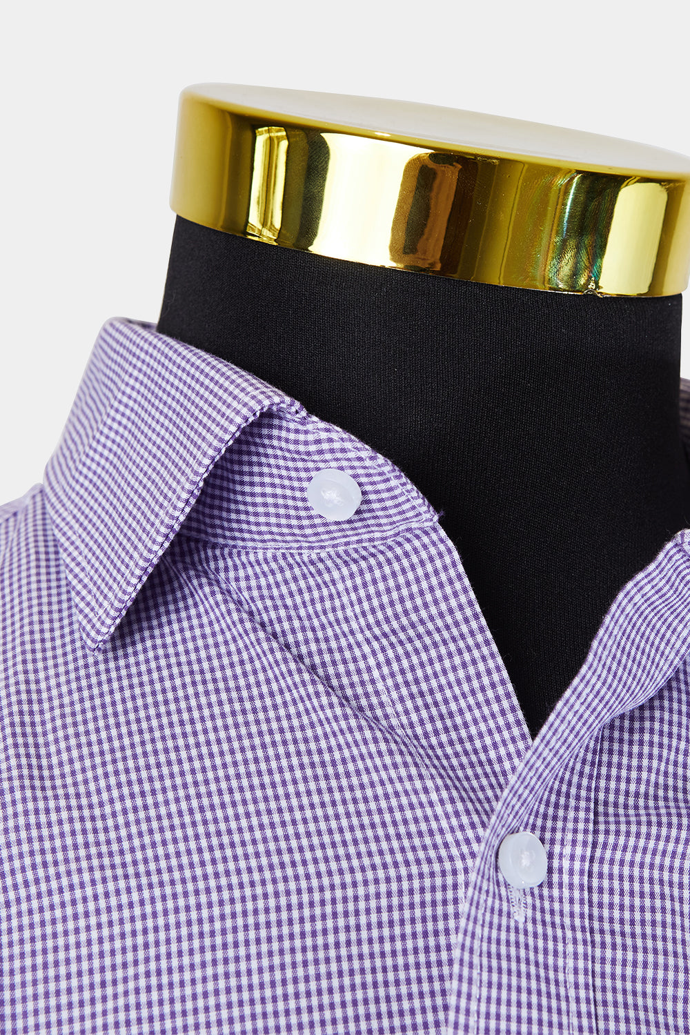 Van Heusen Purple and White Euro Tailored Fit Button Down Shirt