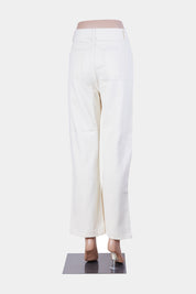 Beginning Boutique Pastel Yellow High Waisted Straight Leg Jeans