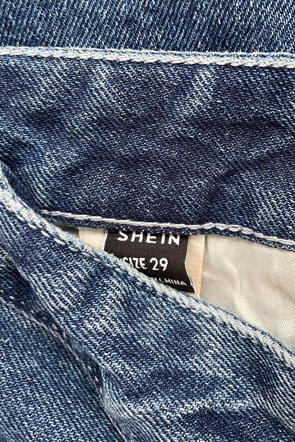 SHEIN Dark Blue Denim Shorts