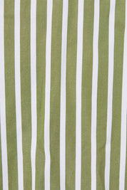 BROOKSFIELD Green and White Stripe Button Down Shirt