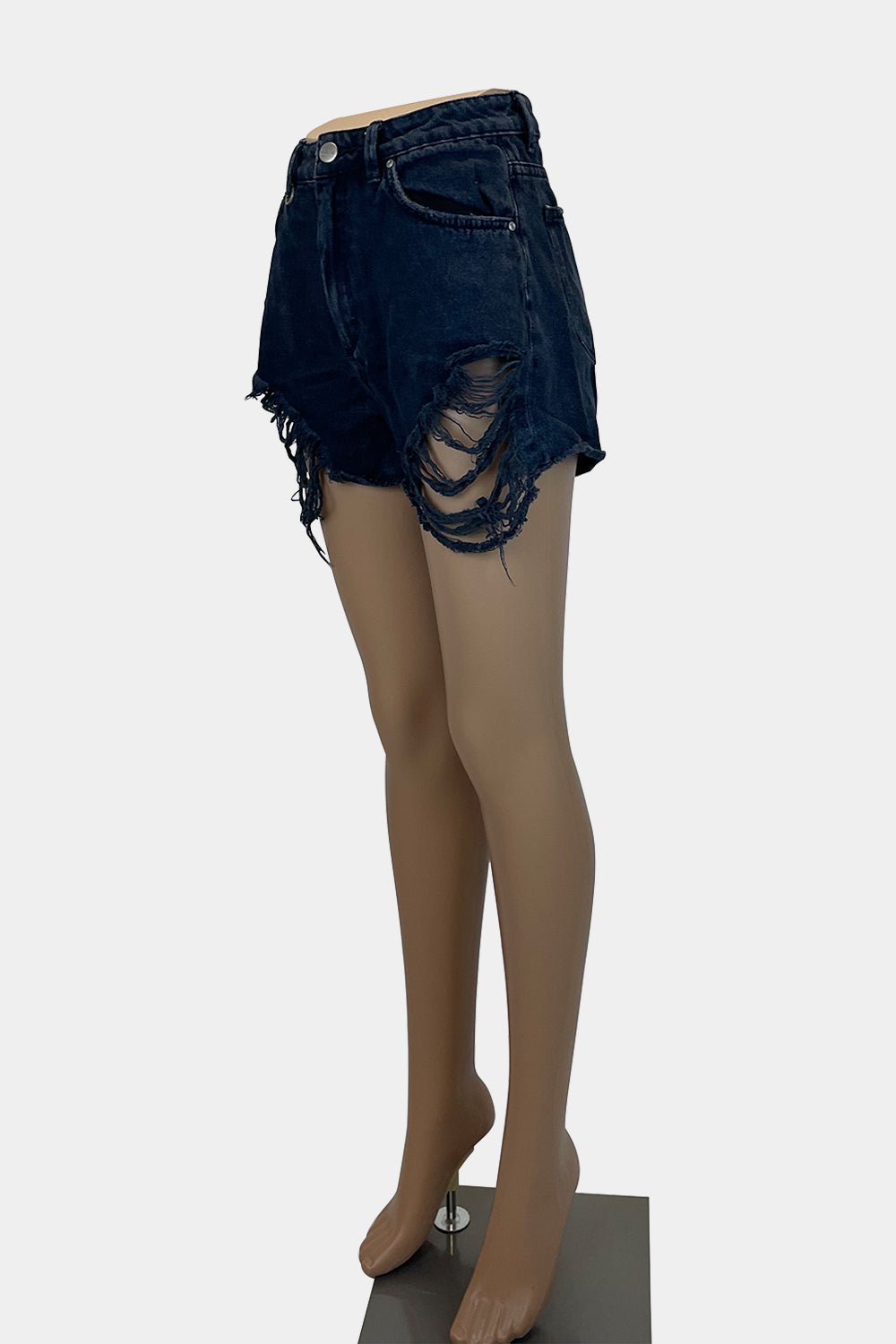 NEUW Washed Black Denim Shorts