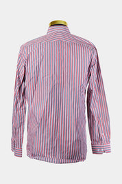 BROOKSFIELD Red,Pink,Grey Stripe Button Down Shirt