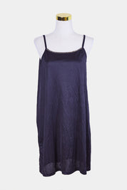 RPS Navy Sequin and Bead Trim Slip Dress