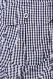 MARCS Navy and White Gingham Button Down Shirt