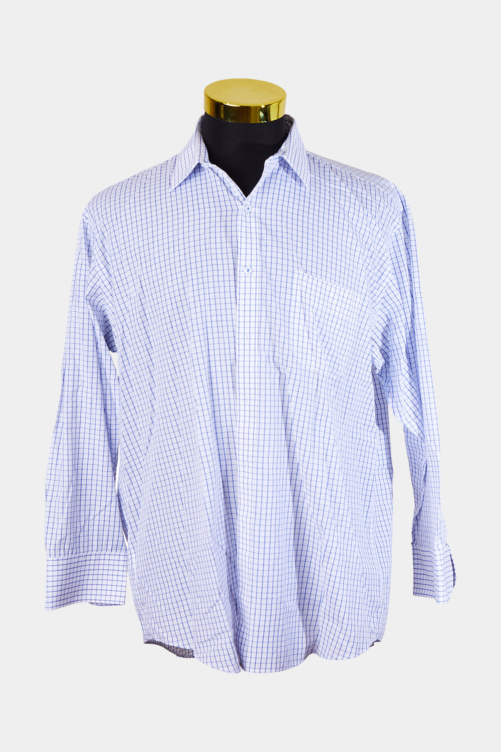 Van Heusen Blue and White Button Down Shirt