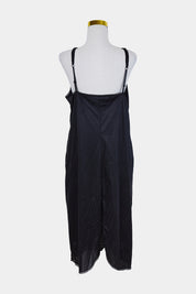 Vanity Fair Black Lace Detail Slip Dress