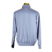 ADIDAS Black, Pale Blue High Neck Zip Up Track Top