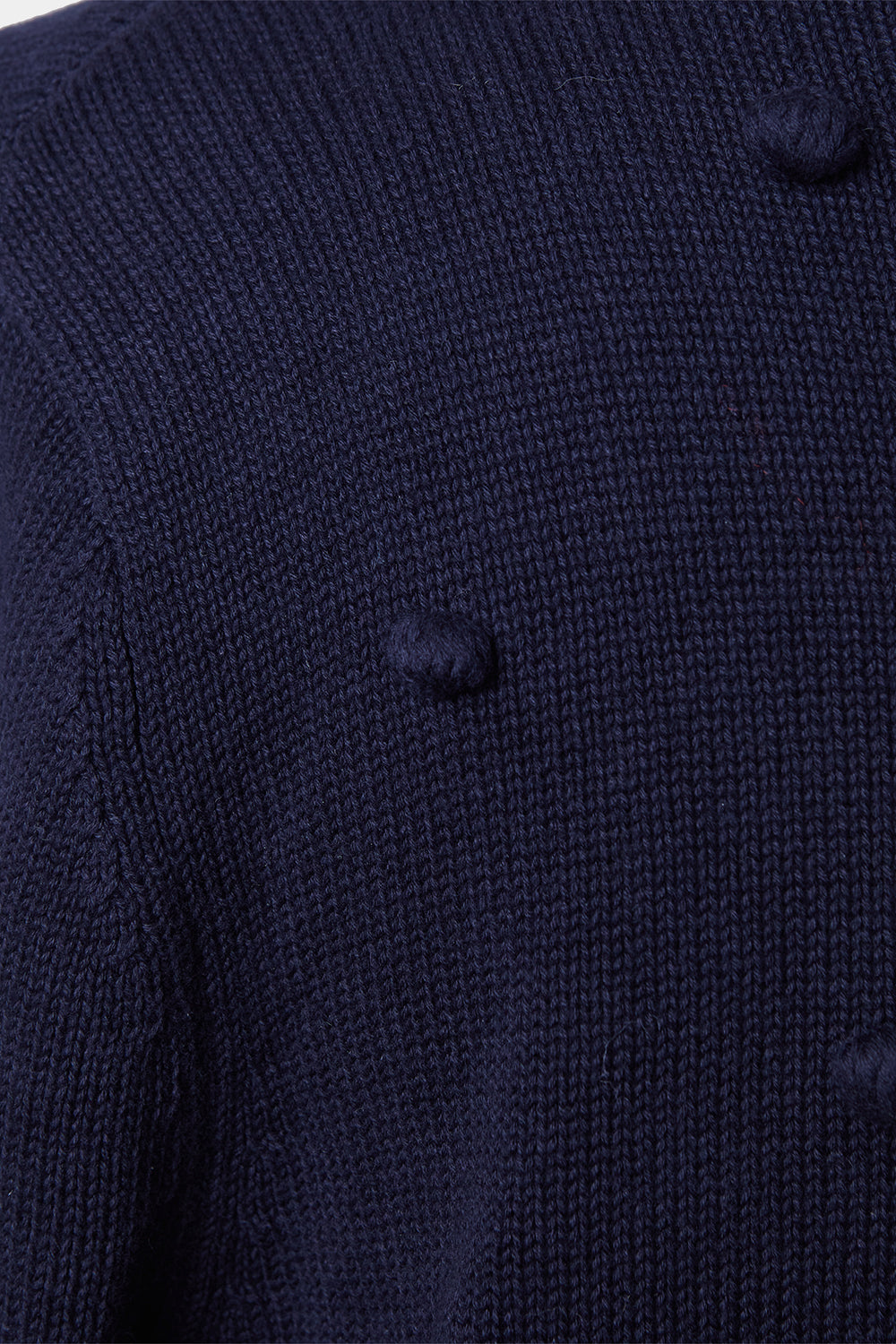 SEED Navy Pom Pom Detail Sweaterr