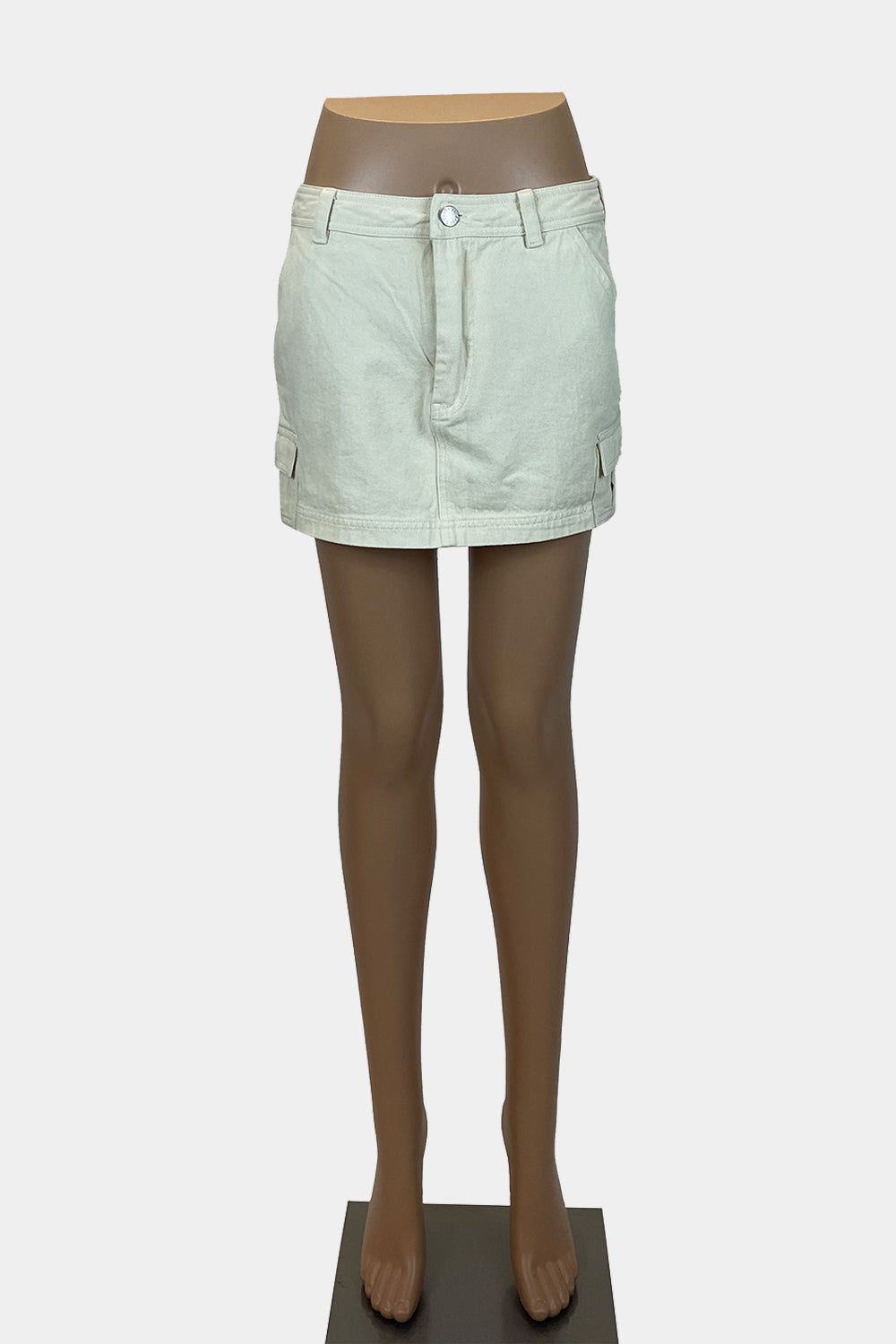 Luck & Trouble Cream Cargo Skirt