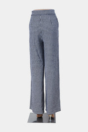 SHOWPO Black and White Herringbone High Waisted Trousers