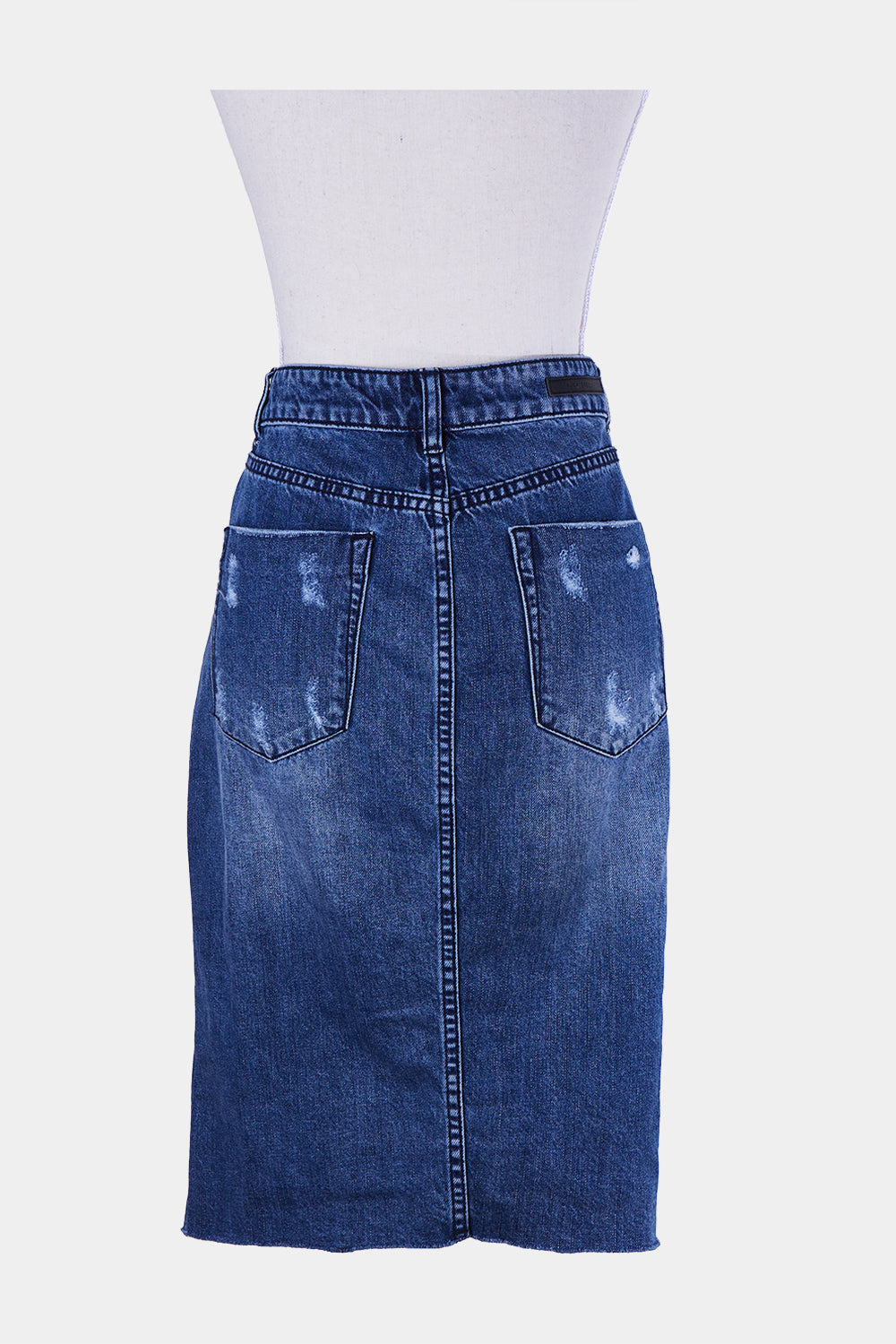 DECJUBA Blue Denim Midi Skirt