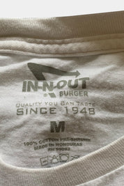 In N Out White Slogan T-Shirt