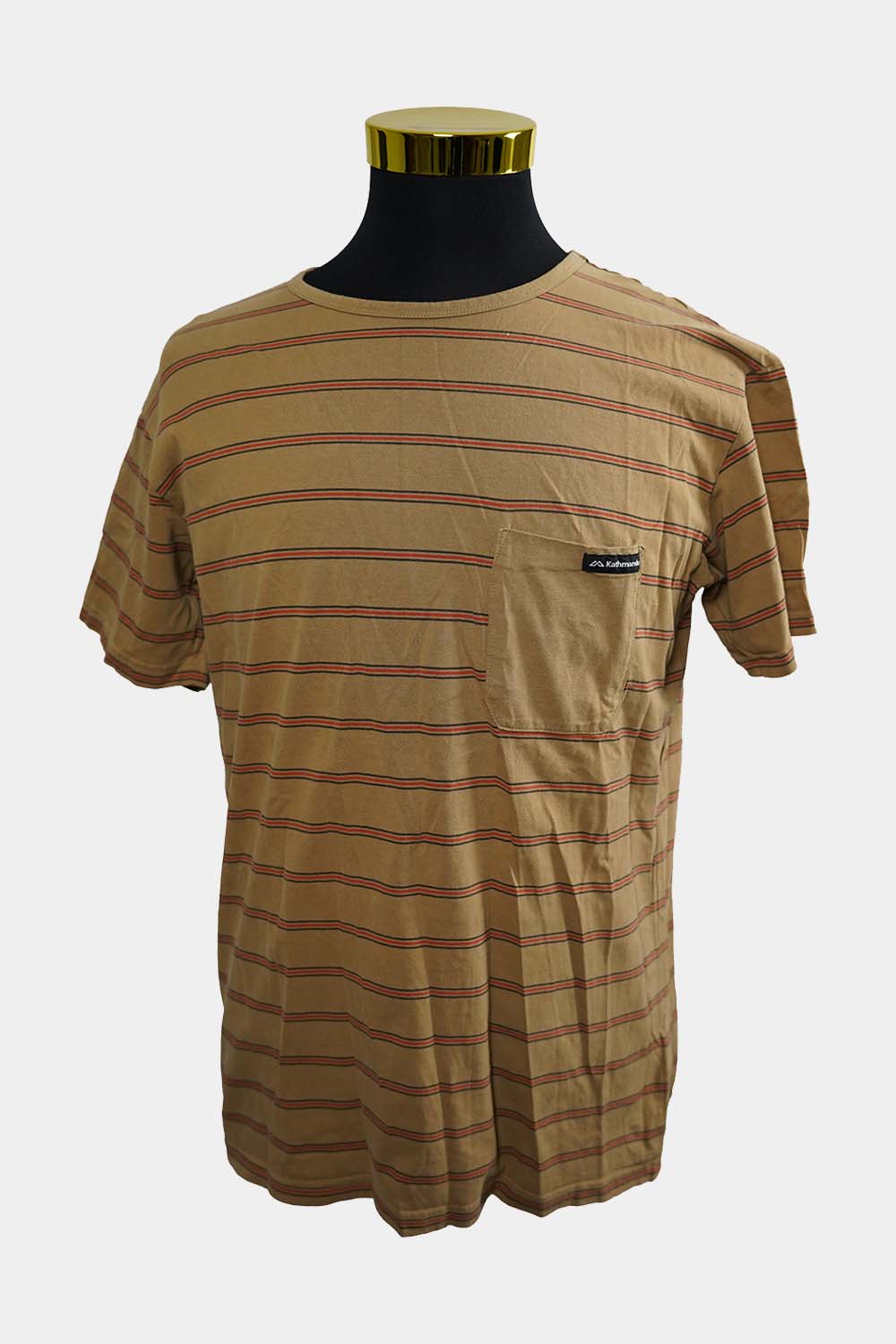 KATHMANDU Mustard Orange Striped T-Shirt