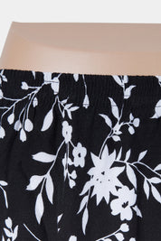 BLAIR Black and Whitte Floral Midi Skirt