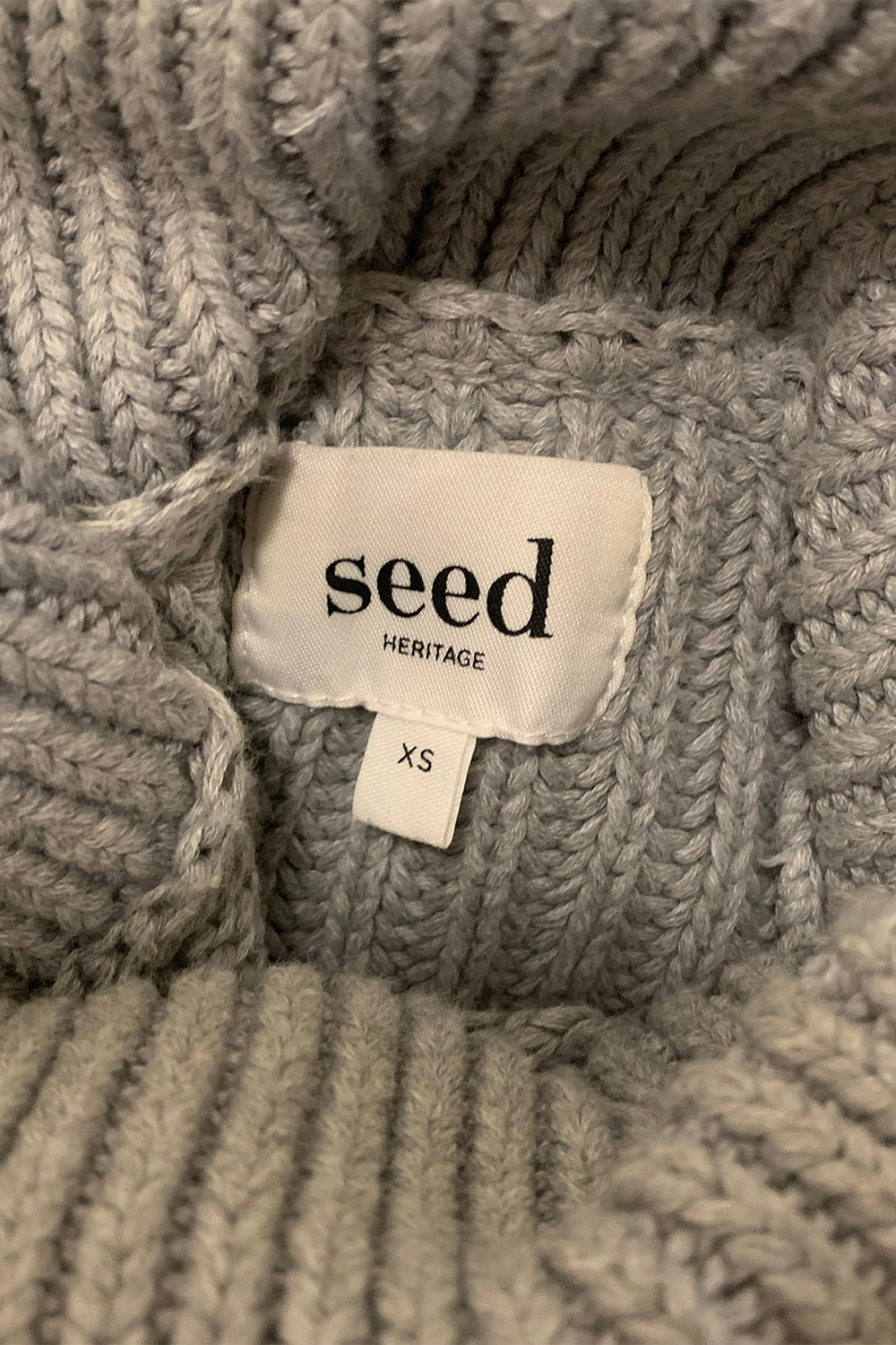 Seed Heritage  Grey And White Jumper