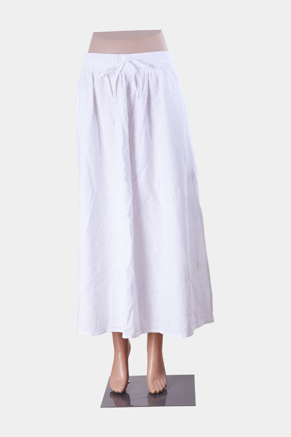Cotton On White Drawstring High Waist Maxi Skirt