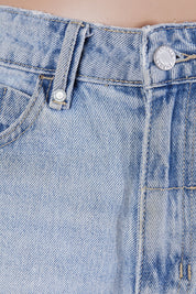 THRILLS Blue High Waisted Denim Shorts