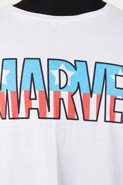 ASOS White Marvel Print T Shirt