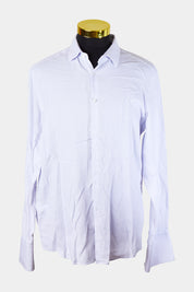 Hugo Boss White Textured Button Down Shirt