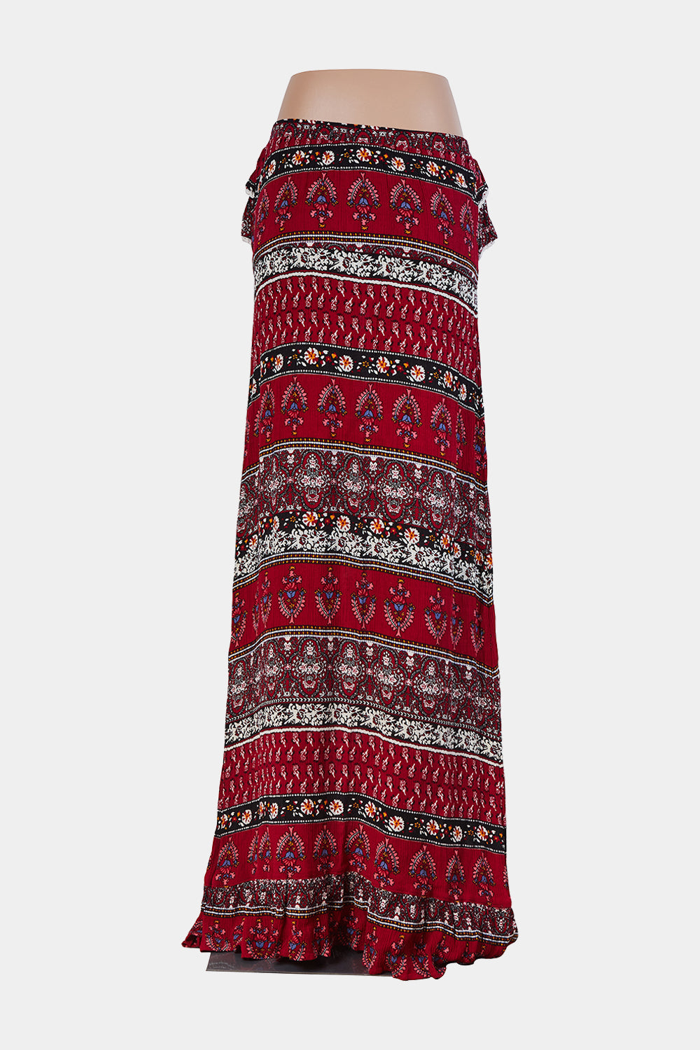 ATMOSPHERE Red Frill Detail Maxi Skirt