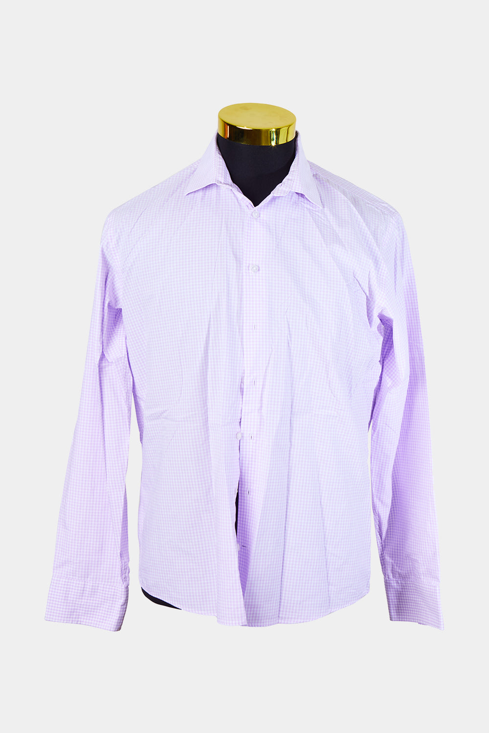 Calvin Klein Purple and White Check Button Down Shirt