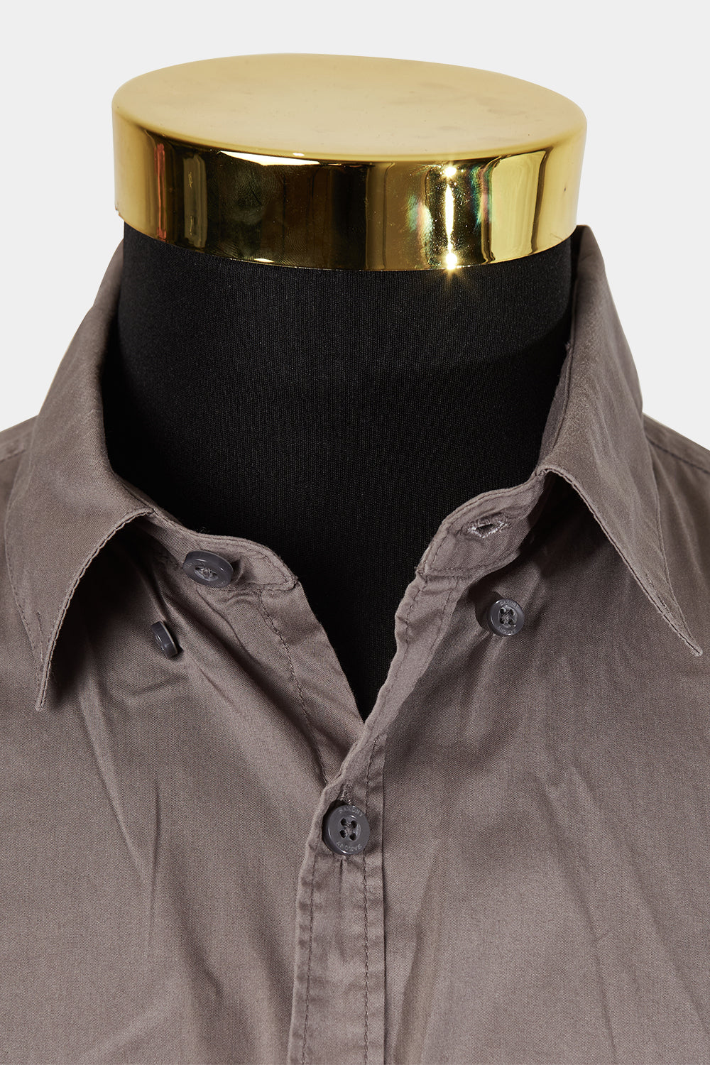 SAXONY Chocolate Brown Button Down Shirt