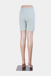 THRILLS Green and White Pattern Bike Shorts