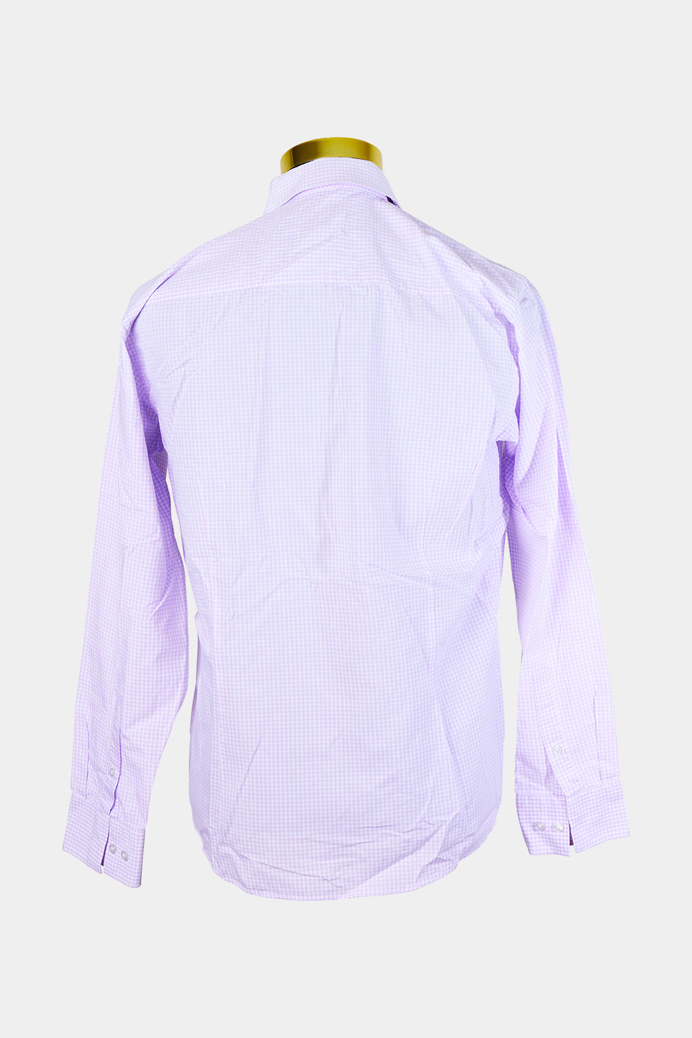 Calvin Klein Purple and White Check Button Down Shirt