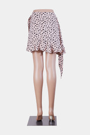 JESSE'S Pink and Black Frill Wrap Skirt