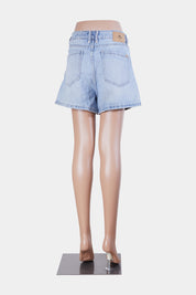 THRILLS Blue High Waisted Denim Shorts